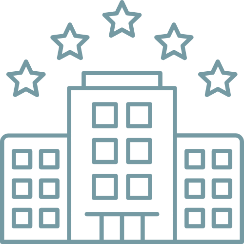 Puedes recomendar a tus invitados alojamientos cercanos a tu boda